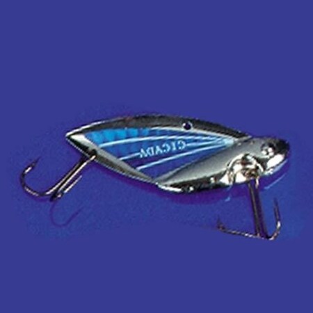 Reef Runner Cicada Blade Lure, 1 58, 14Oz, SilverBlue C30105